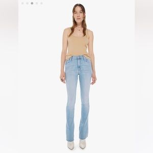 Brand New MOTHER “The Runaway Fray” Jeans in Crossroads wash